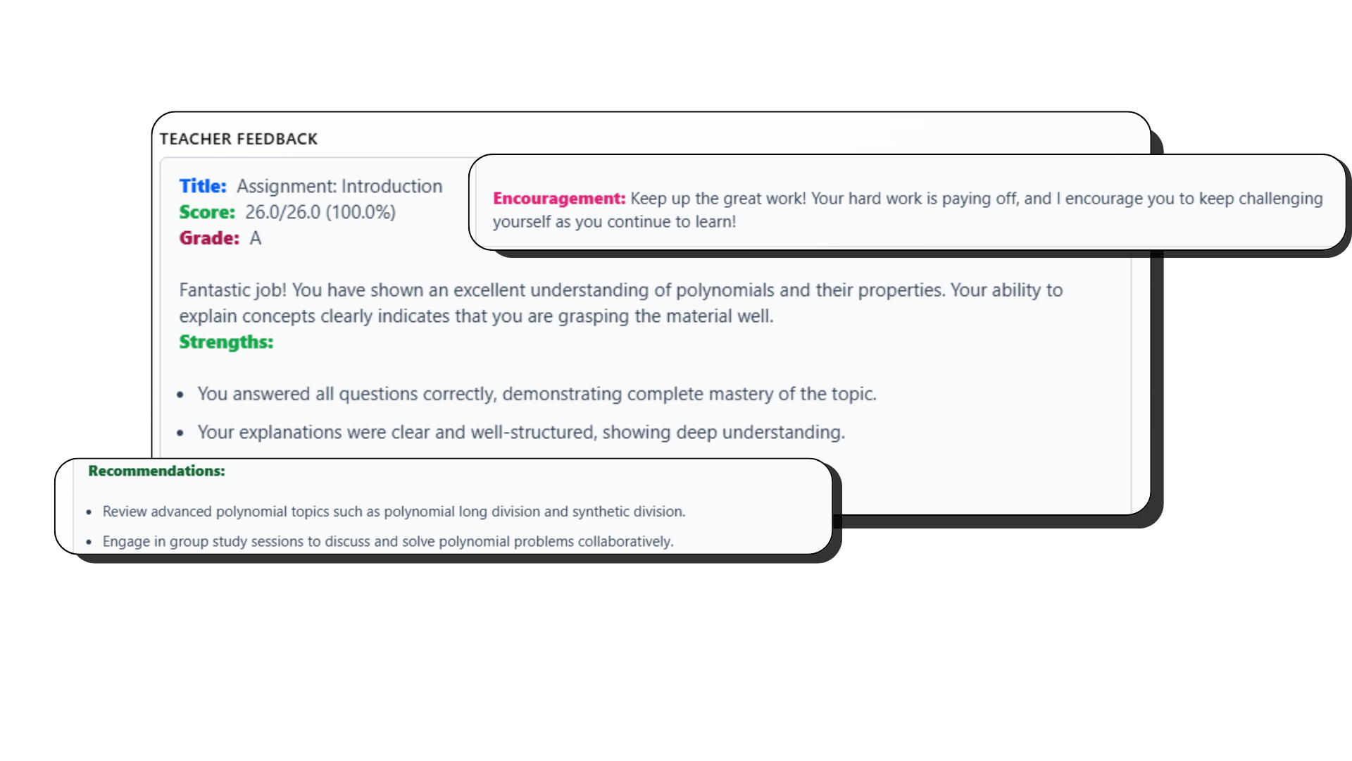 AI-powered progress tracking